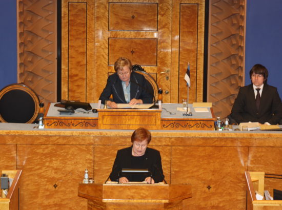 Soome Vabariigi presidendi Tarja Haloneni visiit Riigikokku, 2010